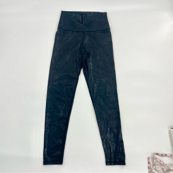 Aerie Offline Sports Athleisure Crossover Leggings Faux Leather‎ Moto Lounge M - Picture 3 of 9